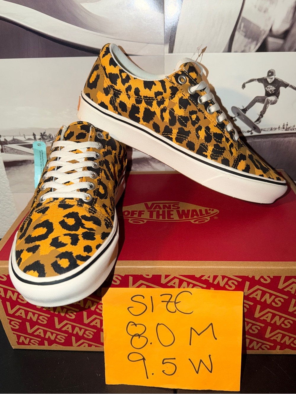 Vans Comfycush Old Skool Leopard sz 8.0 Men’s 9.5 Woman